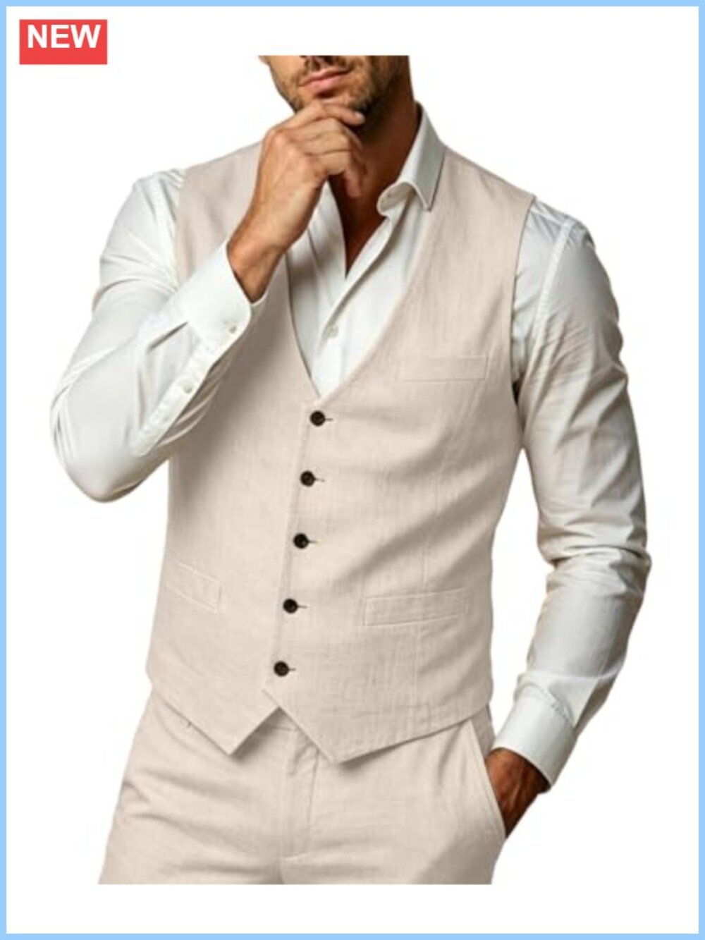 2-Piece Summer Suit for Men Groomsmen